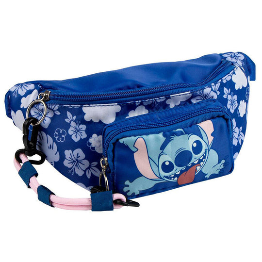 Pochette ceinture Disney Stitch CERDÁ vue de face avec fermeture zippée et design coloré