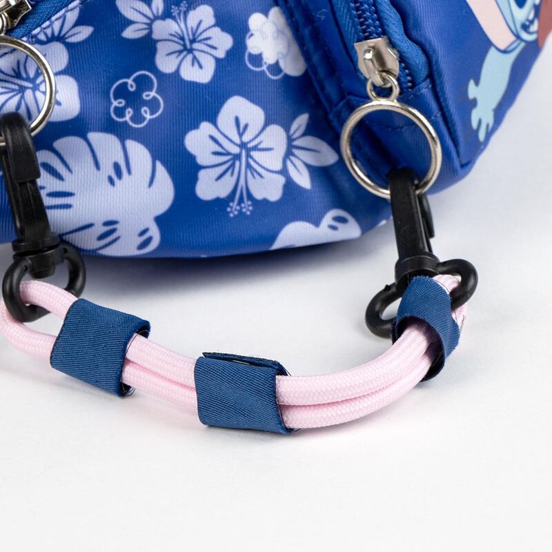 Ensemble complet de la pochette ceinture Disney Stitch CERDÁ avec logo officiel Disney visible