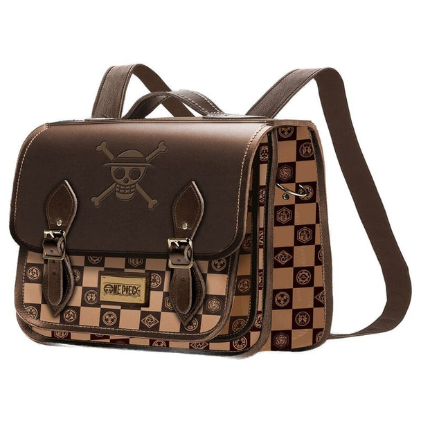 Sac à dos One Piece Chess KARACTERMANIA, dimensions 27x20x11,5cm, vue avant avec design manga distinctif.