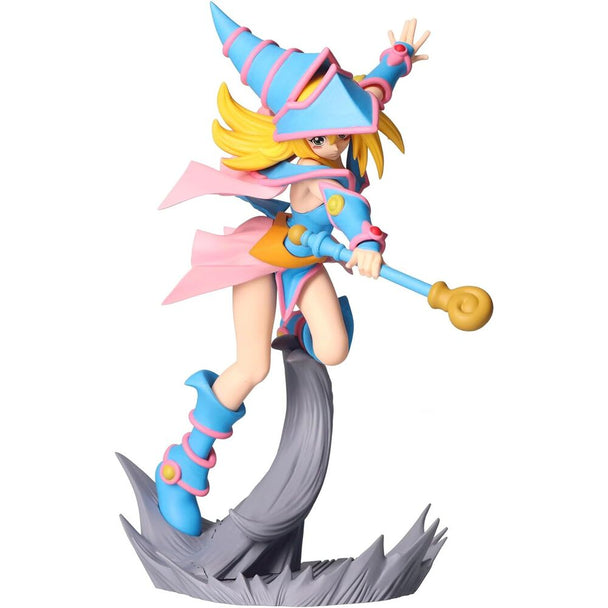 Figurine Dark Magician Girl Yu-Gi-Oh! de 13 cm vue de face avec détails colorés