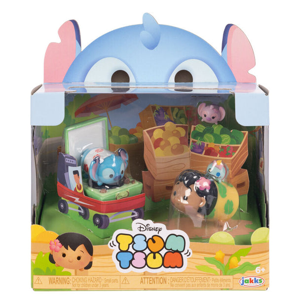 Figurine Disney Stitch Tsum Tsum Story Moment vue de face avec détails colorés