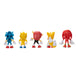 Vue latérale du pack de figurines Sonic the Hedgehog illustrant la diversité des personnages inclus