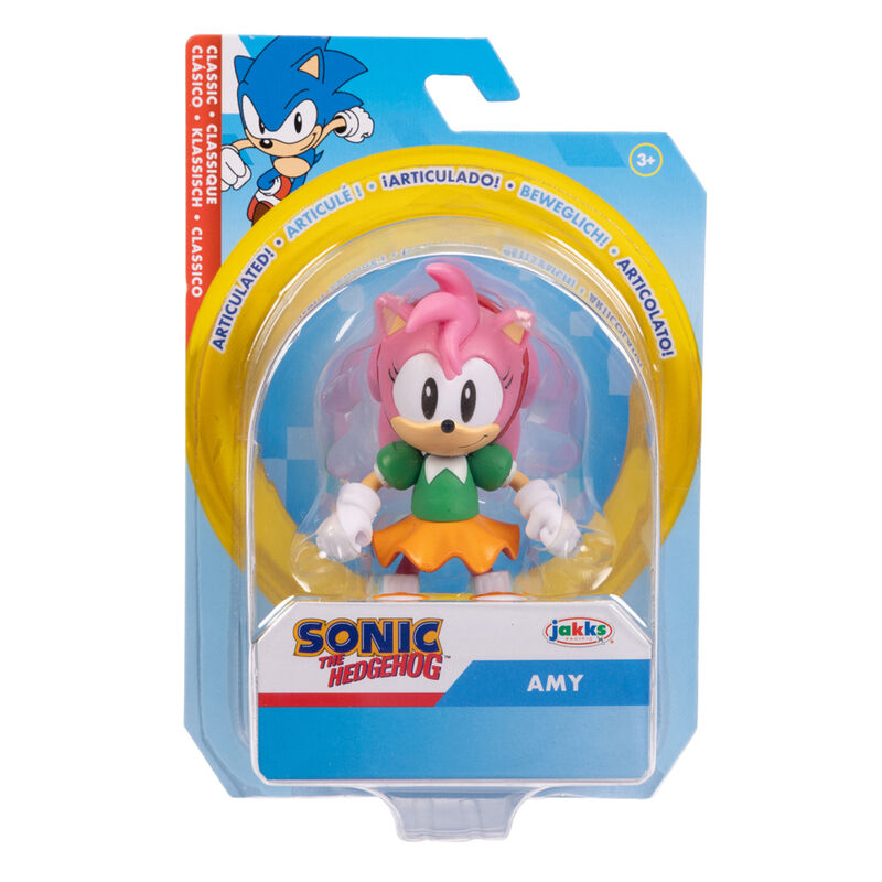 Gros plan sur le visage expressif de la figurine Sonic the Hedgehog JAKKS PACIFIC