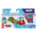 Ensemble complet de voitures Sonic Go Go Racers multicolores alignées