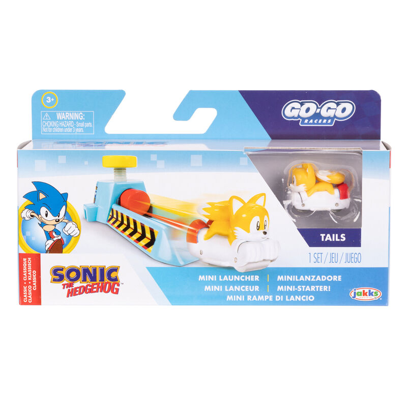 Lanceur bleu pour voiture Sonic Go Go Racer prêt à être utilisé