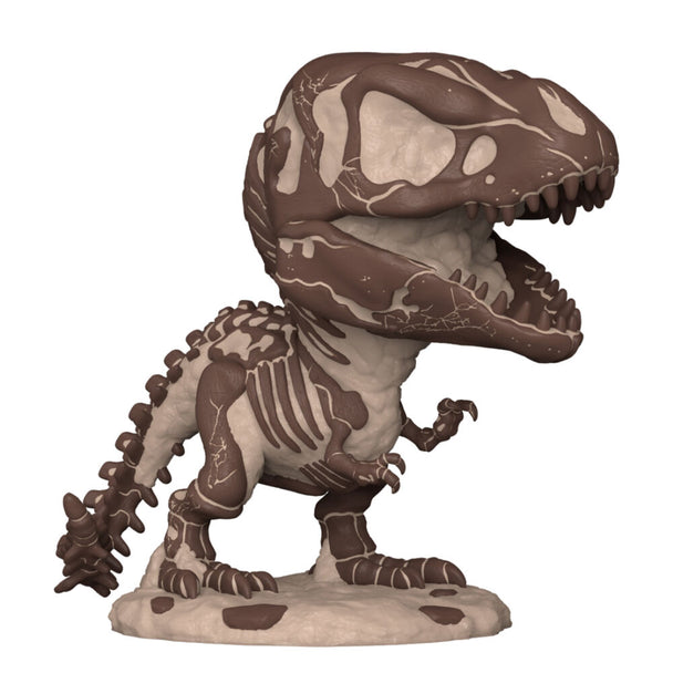 Figurine Funko POP Tyrannosaure Jurassic World en vinyle de 9 cm vue de face avec détails réalistes