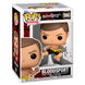 Vue rapprochée de la figurine Funko POP Bloodsport Van Damme montrant les détails du visage et du costume.