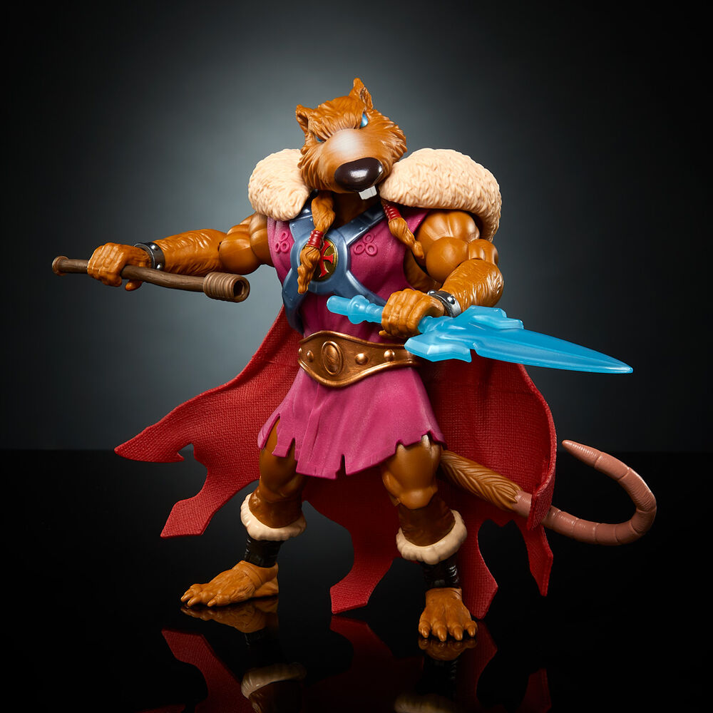 Zoom sur la tête de la figurine Splinter-Skull montrant les expressions et textures réalistes