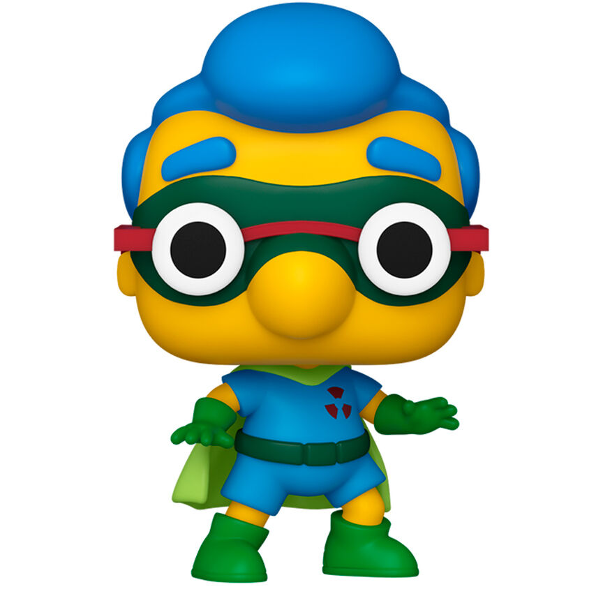 Figurine Funko POP Fallout Boy des Simpsons en vinyle de 9 cm avec détails colorés sur fond blanc