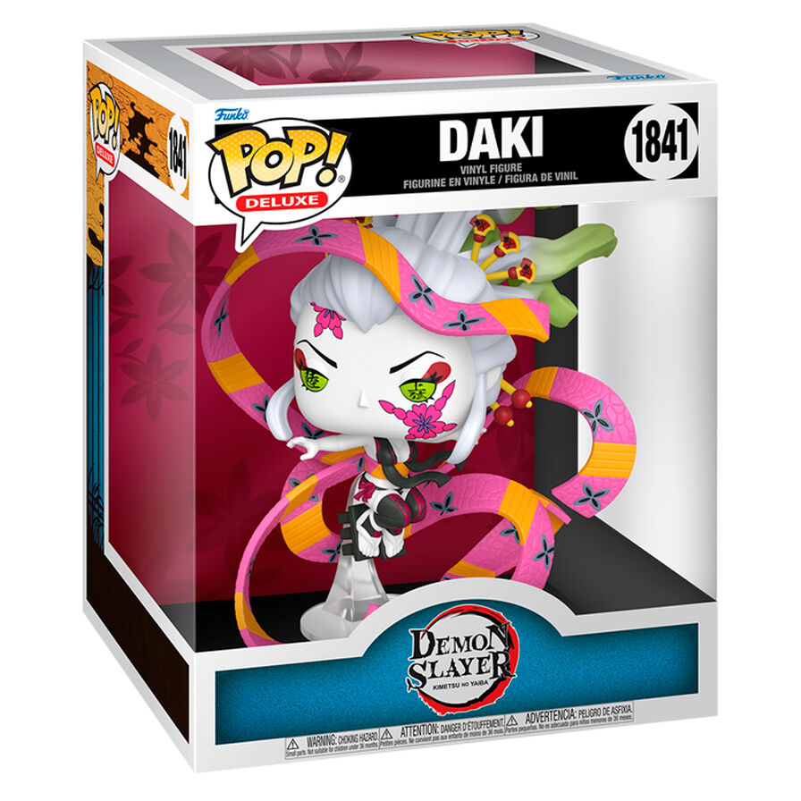 Vue rapprochée de la figurine POP Deluxe Daki FUNKO montrant les finitions et les couleurs vives