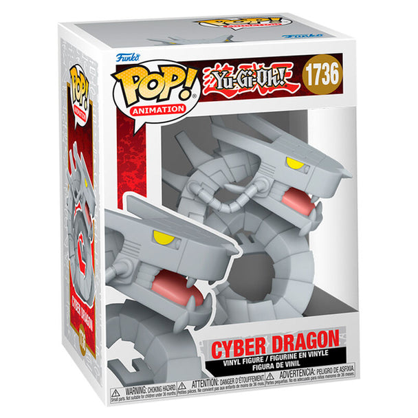 Figurine Funko POP Yu-Gi-Oh! Cyber Dragon en vinyle de 9 cm avec détails précis et couleurs vives