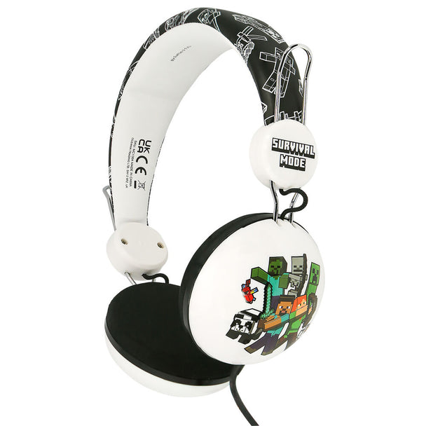 Casque Minecraft universel OTL TECHNOLOGIES avec bandeau rembourré ajustable vu de face