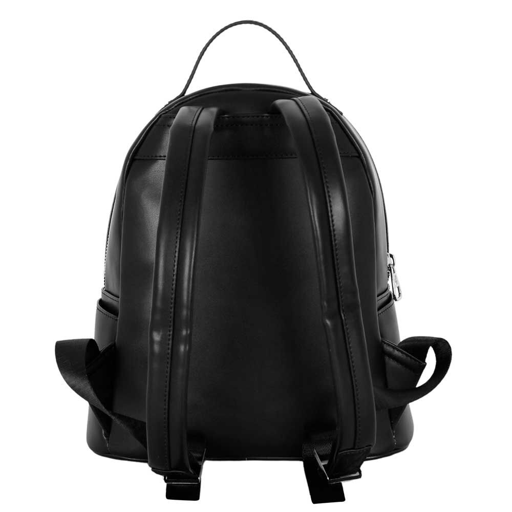 Détail de la poche avant zippée du sac à dos Betty Boop Motor Love avec fermeture robuste
