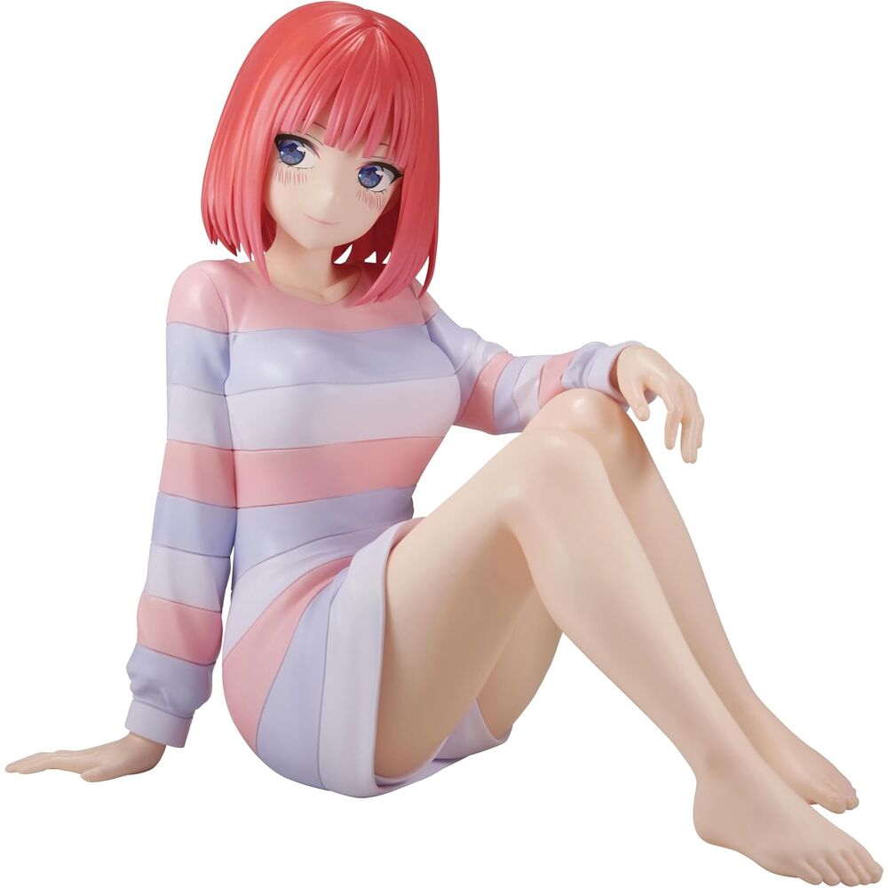 Photo de la figurine Nino Nakano avec son socle d'exposition BANPRESTO visible