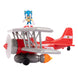 Figurine Sonic the Hedgehog Tornado biplane posée sur un socle blanc