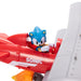 Photo de la figurine Sonic Tornado biplane avec éclairage mettant en valeur les couleurs