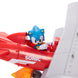 Photo de la figurine Sonic Tornado biplane avec éclairage mettant en valeur les couleurs
