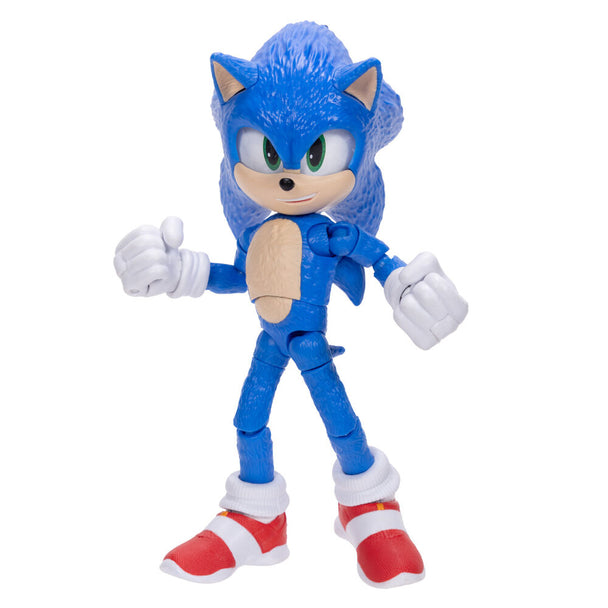 Figurine Sonic 3 JAKKS PACIFIC de 13 cm vue de face avec couleurs vives et détails précis