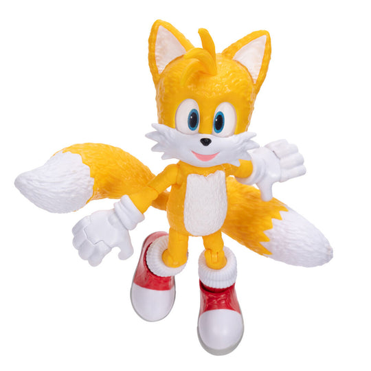 Zoom sur le visage expressif de la figurine Sonic 3 de JAKKS PACIFIC avec ses yeux verts et son sourire