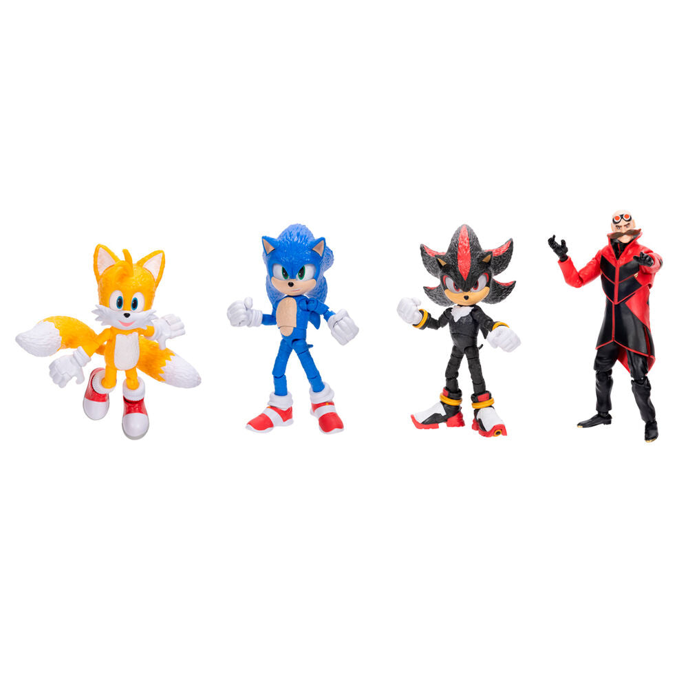 Packaging original JAKKS PACIFIC de la figurine Sonic 3 13 cm avec logo et illustrations colorées