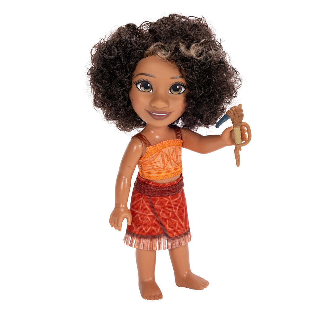 Détail des mains et des bracelets colorés de la poupée Vaiana Moana 15cm