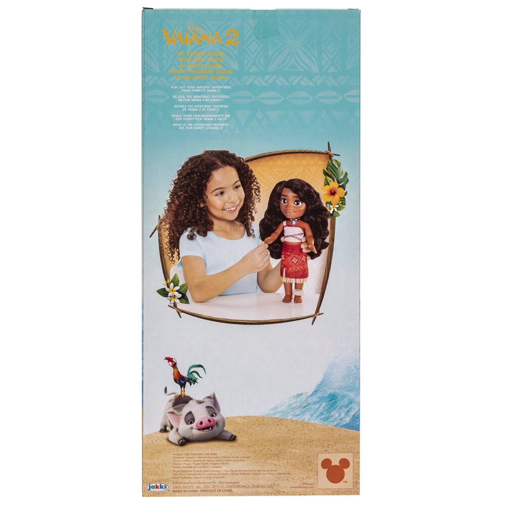 Image des poupées Disney Vaiana et Moana en position debout sur fond clair