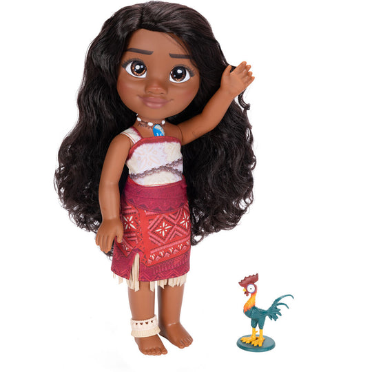 Image montrant la fonction sonore multilingue activée sur la poupée Vaiana