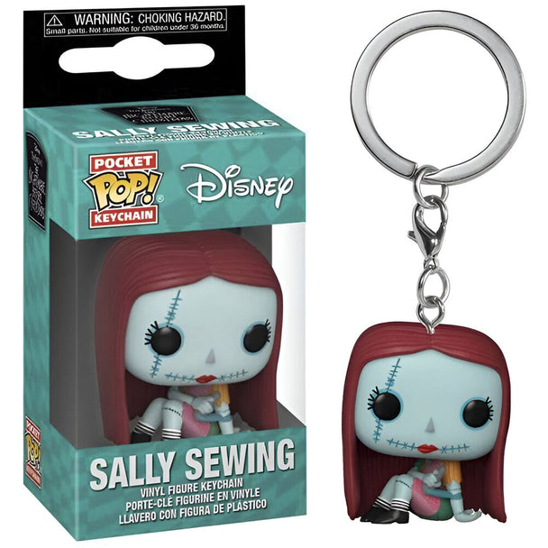 Porte-clés Disney Nightmare Before Christmas Sally FUNKO Pocket POP, image rapprochée montrant la qualité et la finition du produit