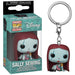 Porte-clés Disney Nightmare Before Christmas Sally FUNKO Pocket POP, image rapprochée montrant la qualité et la finition du produit