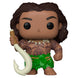 Zoom sur la figurine Funko POP Disney Maui, détails précis et couleurs vives, emballage collector visible.