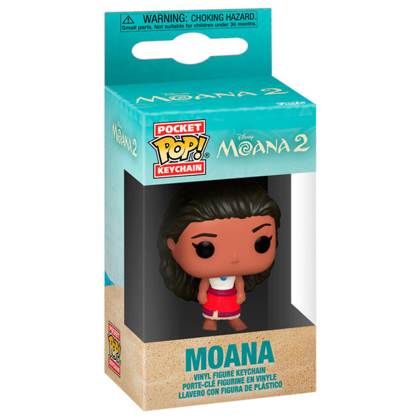 Zoom sur le porte-clés FUNKO Vaiana Moana montrant les finitions et la boucle métallique