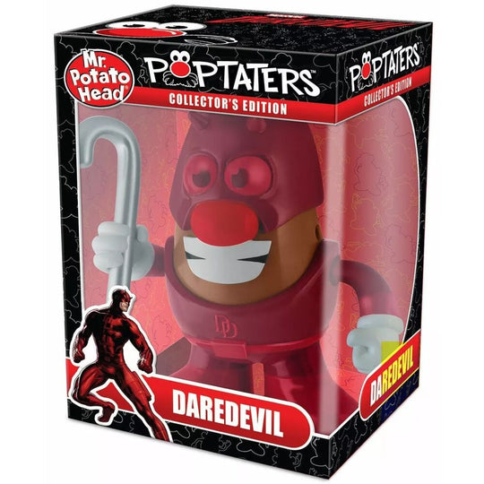 Image de la figurine Mr. Potato Daredevil Marvel posée sur un fond neutre, idéale pour les collectionneurs.