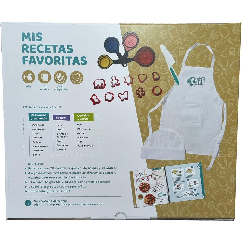 Enfant jouant avec le set Cefachef, suivant une recette et développant sa créativité culinaire