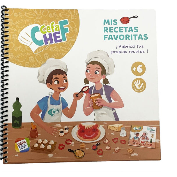 Vue d'ensemble du set de cuisine Cefachef CEFA TOYS avec 17 accessoires pour enfants dès 6 ans