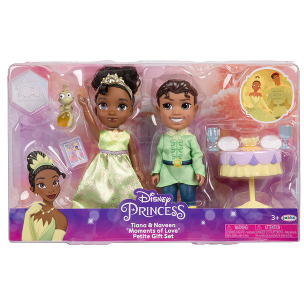 Poupée Tiana de Disney La Princesse et la Grenouille en robe verte avec accessoires, hauteur 15 cm