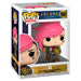 Vue rapprochée de la figurine Funko POP Arcane VI de League of Legends montrant les détails du visage et du costume.