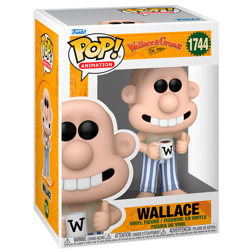 Figurine Funko POP Gromit aux couleurs vives présentée dans son emballage collector