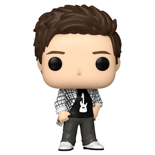 Vue de face de la figurine Funko POP Chandler Bing, personnage culte de la série Friends