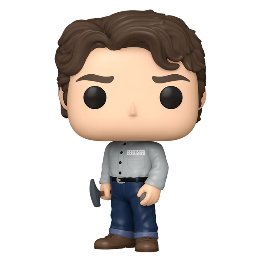 Figurine Funko POP Andy Dufresne de 9 cm en vinyle, inspirée du film The Shawshank Redemption, présentée dans sa boîte cadeau.