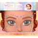 Lot complet de 20 stickers visage Wow Generation disposés sur une surface plane et lumineuse