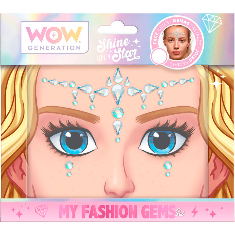 Personne appliquant un sticker visage Wow Generation sur sa joue lors d'un festival en plein air