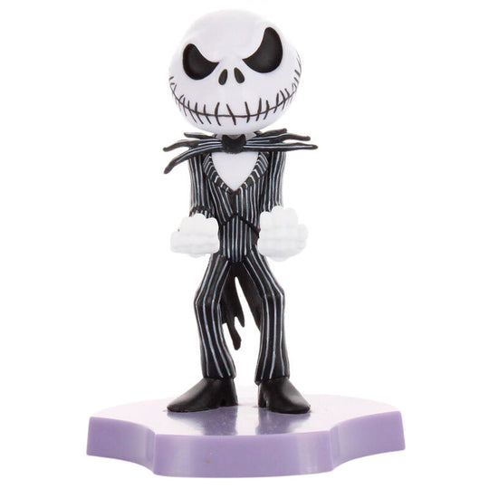 Mini Cable Guy Jack Skellington de Disney vue de face avec détails précis du visage.