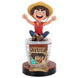 Support One Piece Luffy 20cm vu de face avec manette PlayStation 5 posée dessus
