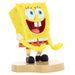 Profil latéral du mini cable guy Spongebob montrant le design compact et pratique pour câbles