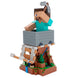 Profil latéral du support Cable Guy Minecraft Steve montrant son design détaillé et coloré.