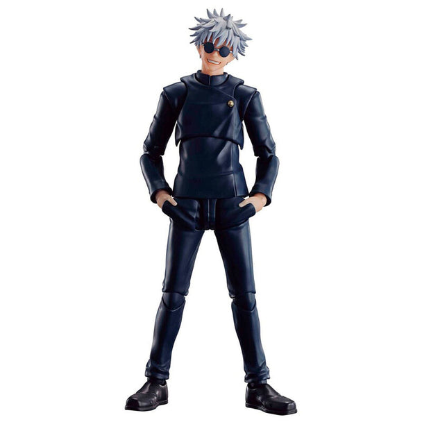 Figurine articulée Satoru Gojo de 16 cm en tenue Jujutsu Technical High School vue de face
