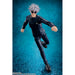 Figurine Satoru Gojo en position dynamique avec expression faciale réaliste