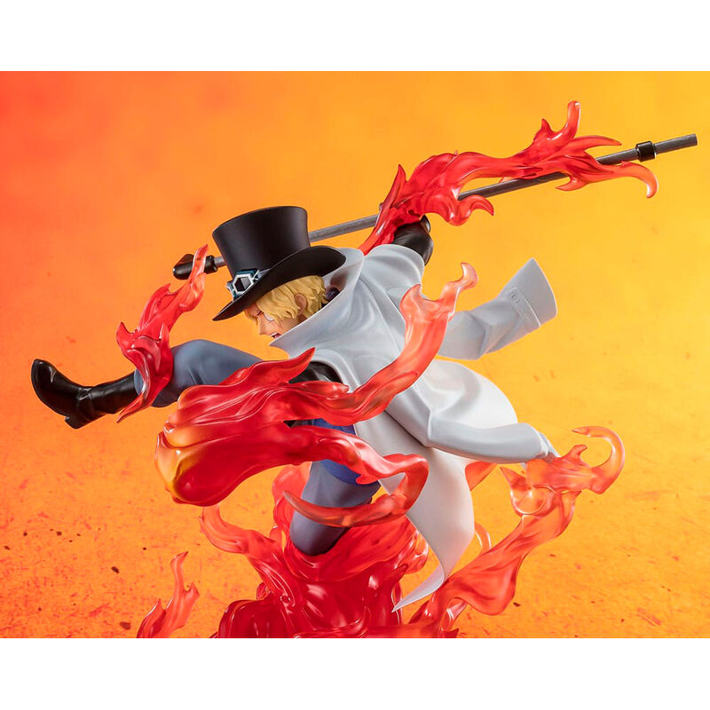 Figurine One Piece Sabo Fire Fits Rook avec finition soignée et couleurs vives
