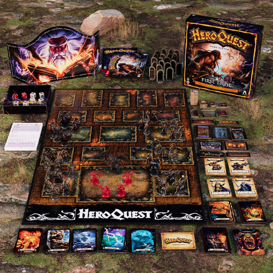 Livre de quêtes avec 10 aventures uniques inclus dans HeroQuest First Light