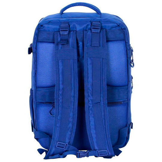 Détail du design coloré et des motifs Sonic the Hedgehog sur le sac à dos
